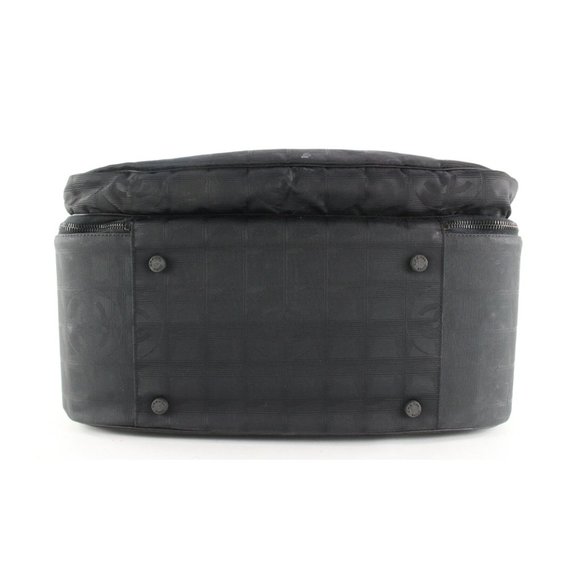 Chanel Black New Line Suitcase Messenger Carry-On 8CAS0419 - Picture 8 of 12